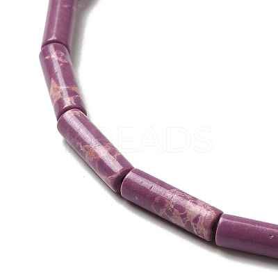 Synthetic Imperial Jasper Dyed Beads Strands G-D077-B01-09-1