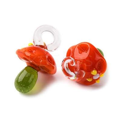 Handmade Lampwork Pendants LAMP-M02-01Y-1