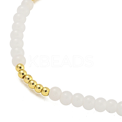Rack Plating Brass with Crystal Round Beaded Bracelets for Women BJEW-B106-20G-02-1