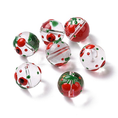 Transparent Glass Beads LAMP-B021-03B-12-1