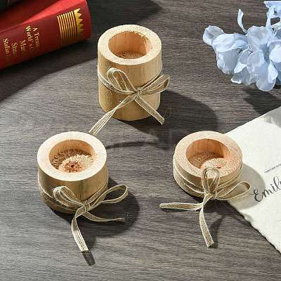 Wood Candle Holder DJEW-CJC0002-02-1
