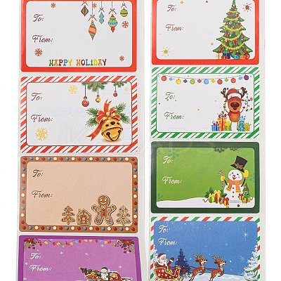 Christmas Theme Cartoon Paper Stickers STIC-P013-07D-1
