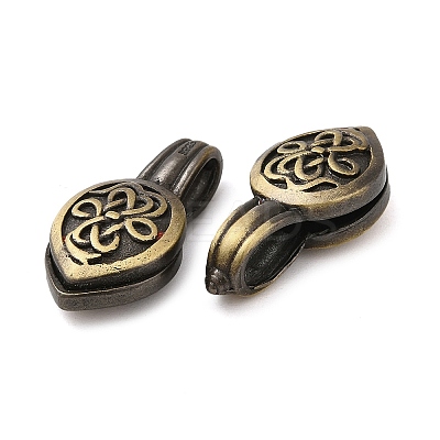 Flower Shape Tibetan Style Rack Plating Brass Buddhist Pendants KK-Q805-07AB-1