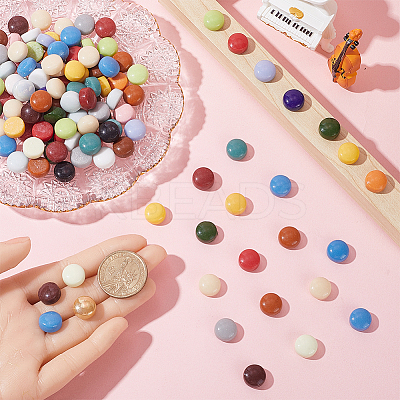 200G 6 Colors Glass Cabochons GLAA-SP0001-10-1