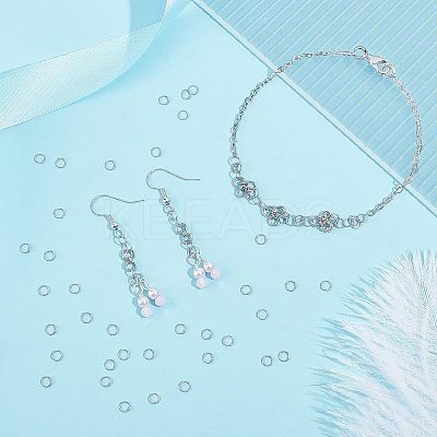 5000Pcs 304 Stainless Steel Jump Rings STAS-UN0057-38-1