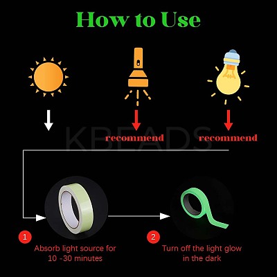 10M Luminous PET Adhesive Tape for Stage AJEW-SP0002-35A-01-1