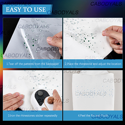 Glass Hotfix Rhinestone DIY-CY0001-01F-1