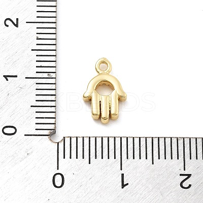 Brass Micro Pave Cubic Zirconia Charms KK-R220-02G-01-1