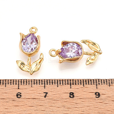 Brass Micro Pave Cubic Zirconia Pendants LS-KK-N262-115A-G-1