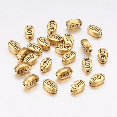 Tibetan Style Alloy Beads TIBEB-5850-AG-RS-1
