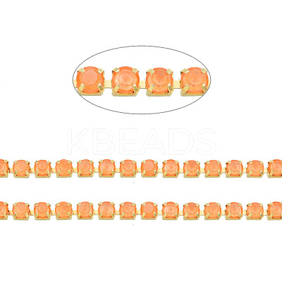 Brass Rhinestone Strass Chains CHC-N017-003B-B04-1