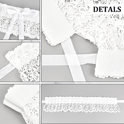 Polyester Bowknot Wide Elastic Corset Belts AJEW-WH0248-31A-1