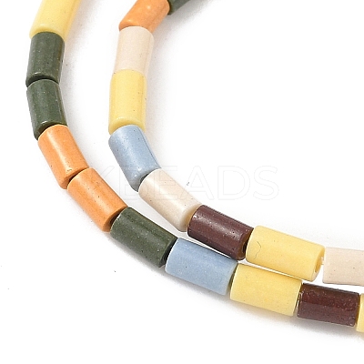 Handmade Porcelain Imitation Lava Rock Beads Strands PORC-A029-02B-1