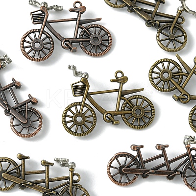 8Pcs 4 Styles Tibetan Style Alloy Pendants FIND-FS0002-59-1
