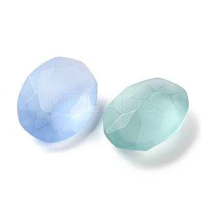 Frosted Glass Rhinestone Cabochons RGLA-G022-05B-1