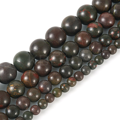 4 Strands 4 Styles Natural Polychrome Jasper & Picasso Stone & Picasso Jasper Bead Strands G-TA0002-16-1