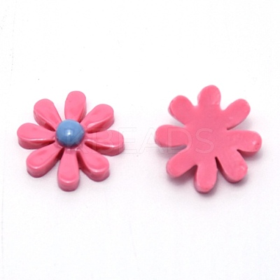 Resin Cabochons CRES-WH0005-01G-1