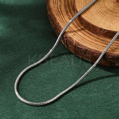 Non-Tarnish 304 Stainless Steel Snake Chain Necklaces LS-NJEW-L160-010P-1