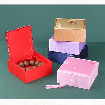 Chinese Style Wave Brocade & Satin Box PW-WG65017-04-1