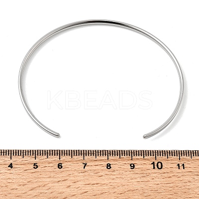 304 Stainless Steel Cuff Bangles BJEW-D388-01B-P-1