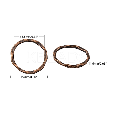 Tibetan Style Linking Rings LS-X-PALLOY-A017-R-FF-1