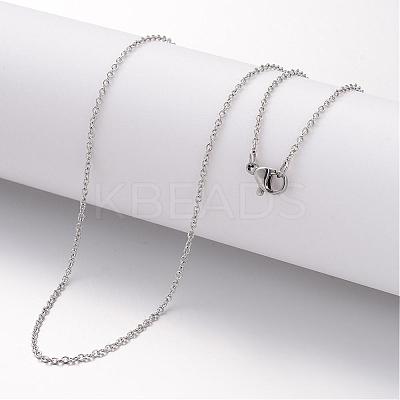 Non-Tarnish 304 Stainless Steel Necklace MAK-K004-15P-1
