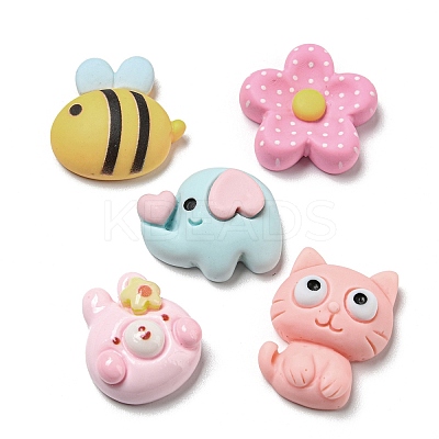 Opaque Resin Decoden Cabochons RESI-F052-A04-1