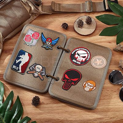 Flip-Page Hook & Loop Patch Book DIY Kit FIND-WH0108-48B-1