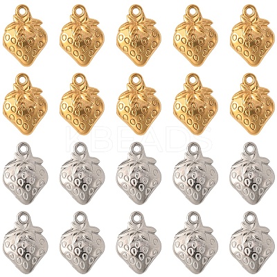 10Pcs Ion Plating(IP) 304 Stainless Steel Charms STAS-YW0003-20G-1