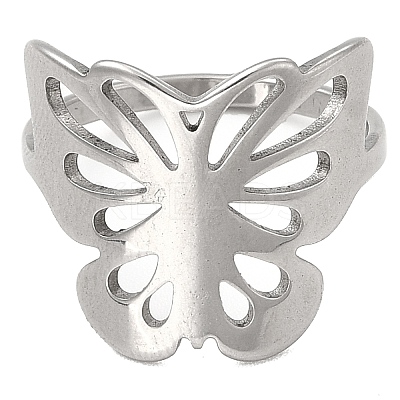 Non-Tarnish 201 Stainless Steel Finger Rings RJEW-G278-02P-1