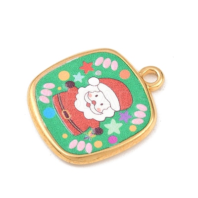 Printed 304 Stainless Steel Pendants STAS-B116-01B-G04-1