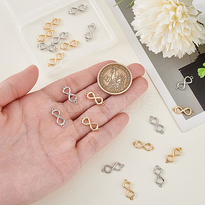 20Pcs 2 Colors Brass Links Connectors KK-GA0001-99-1