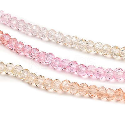 Transparent Painted Glass Beads Strands DGLA-A034-T2mm-A20-1