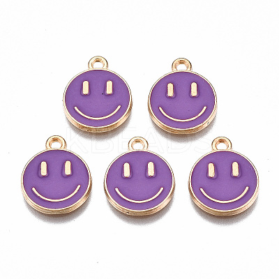 Alloy Enamel Charms X-ENAM-S121-165D-RS-1
