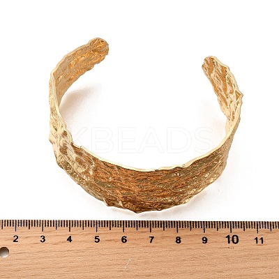 304 Stainless Steel Open Bangles BJEW-D308-02G-C-1