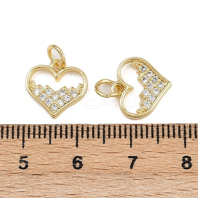 Brass Micro Pave Cubic Zirconia Pendants ZIRC-I367-05G-09-1