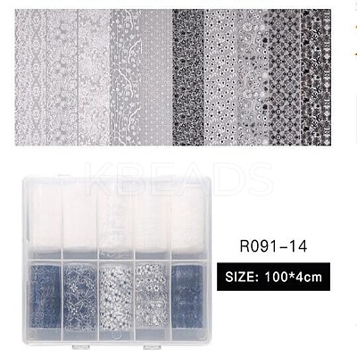 10Rolls 2 Colors Nail Art Transfer Stickers MRMJ-R091-14-1