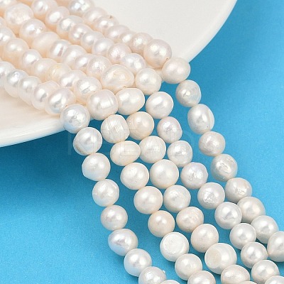 Natural Cultured Freshwater Pearl Beads Strands PEAR-I007-07X-08A-1