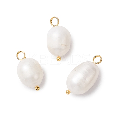 Natural Cultured Freshwater Pearl Pendants PALLOY-JF04381-01-1