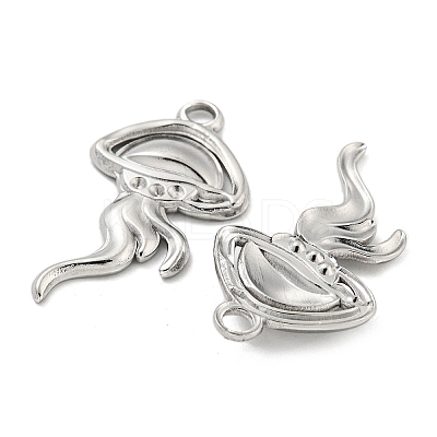 Non-Tarnish 304 Stainless Steel Pendant Rhinestone Settings STAS-K253-10P-1