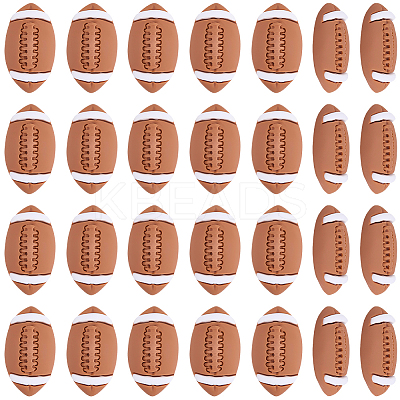 50Pcs Sport Opaque Resin Cabochons CRES-SC0003-38-1