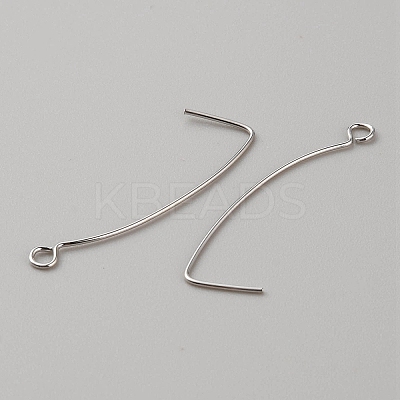 Brass Earring Hooks LS-KK-WH0044-141D-P-1