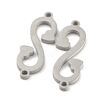 Non-Tarnish 304 Stainless Steel Connector Charms STAS-P344-13P-1