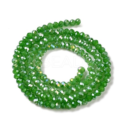Baking Electroplate Glass Beads Strands DGLA-A039-J4mm-B11-1