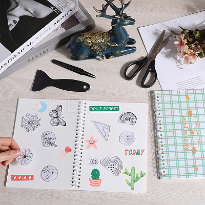 Sticker Collecting Loose-leaf A5 Spiral Bound Notebook AJEW-CP0007-85A-1