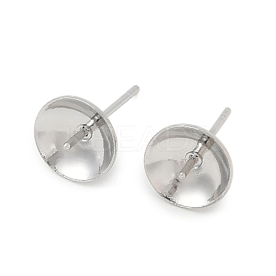 Brass Stud Earring Findings KK-A300-29C-P-1