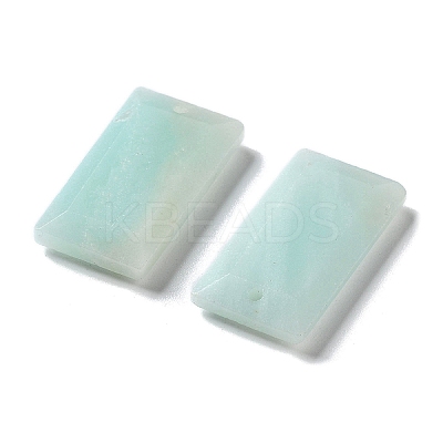 Natural Flower Amazonite Pendants G-G063-01C-1