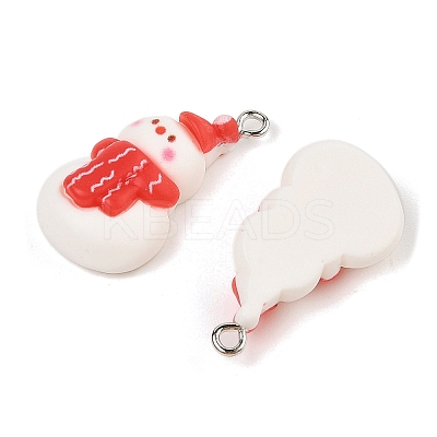 Christmas Theme Opaque Resin Pendants RESI-S08-05H-1