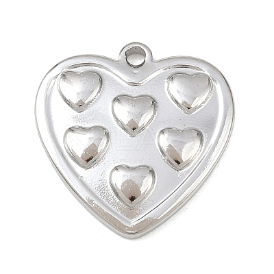 304 Stainless Steel Pendants STAS-C154-05A-P-1