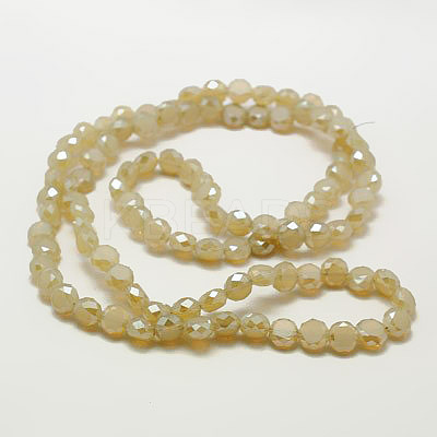 Electroplate Glass Beads EGLA-D028-13-1